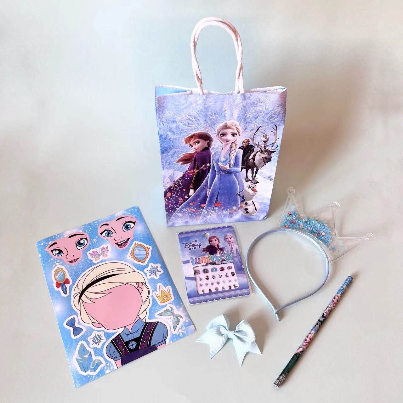 Frozen theme party bags KiwiBunnyCo