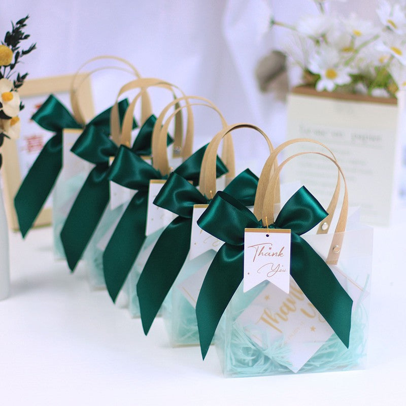 Gift Bag with Raffia/Ribbon and Thanks Card KiwiBunnyCo