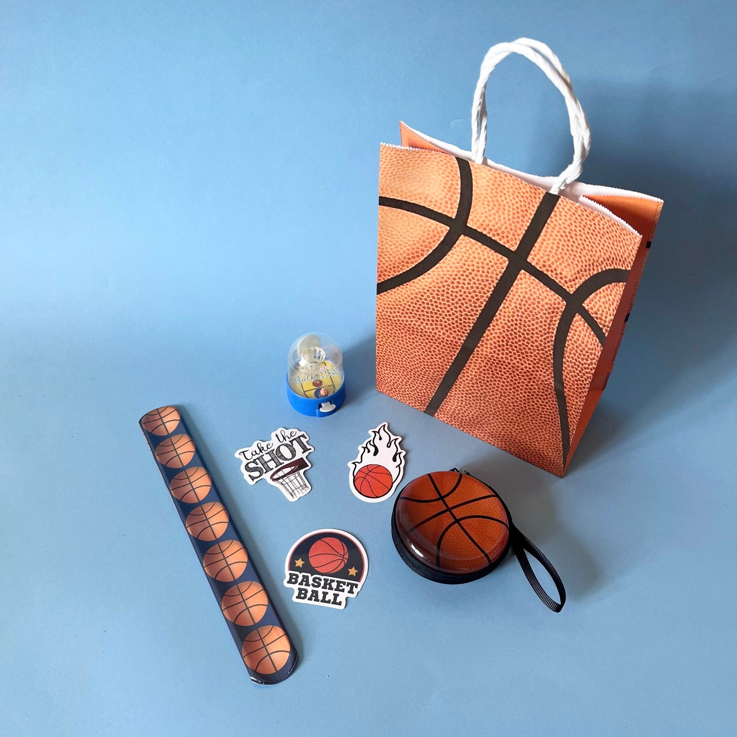 Basketball theme pre-filled party bag KiwiBunnyCo