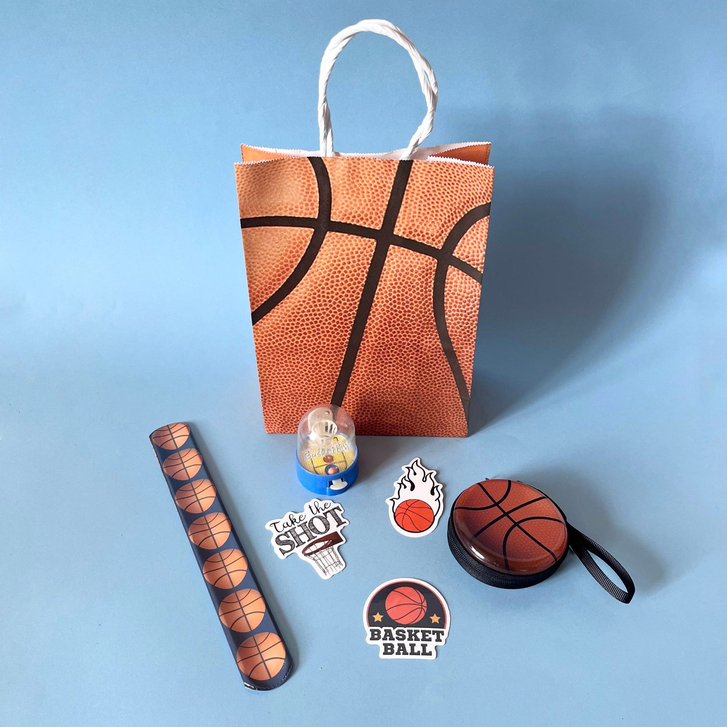 Basketball theme pre-filled party bag KiwiBunnyCo