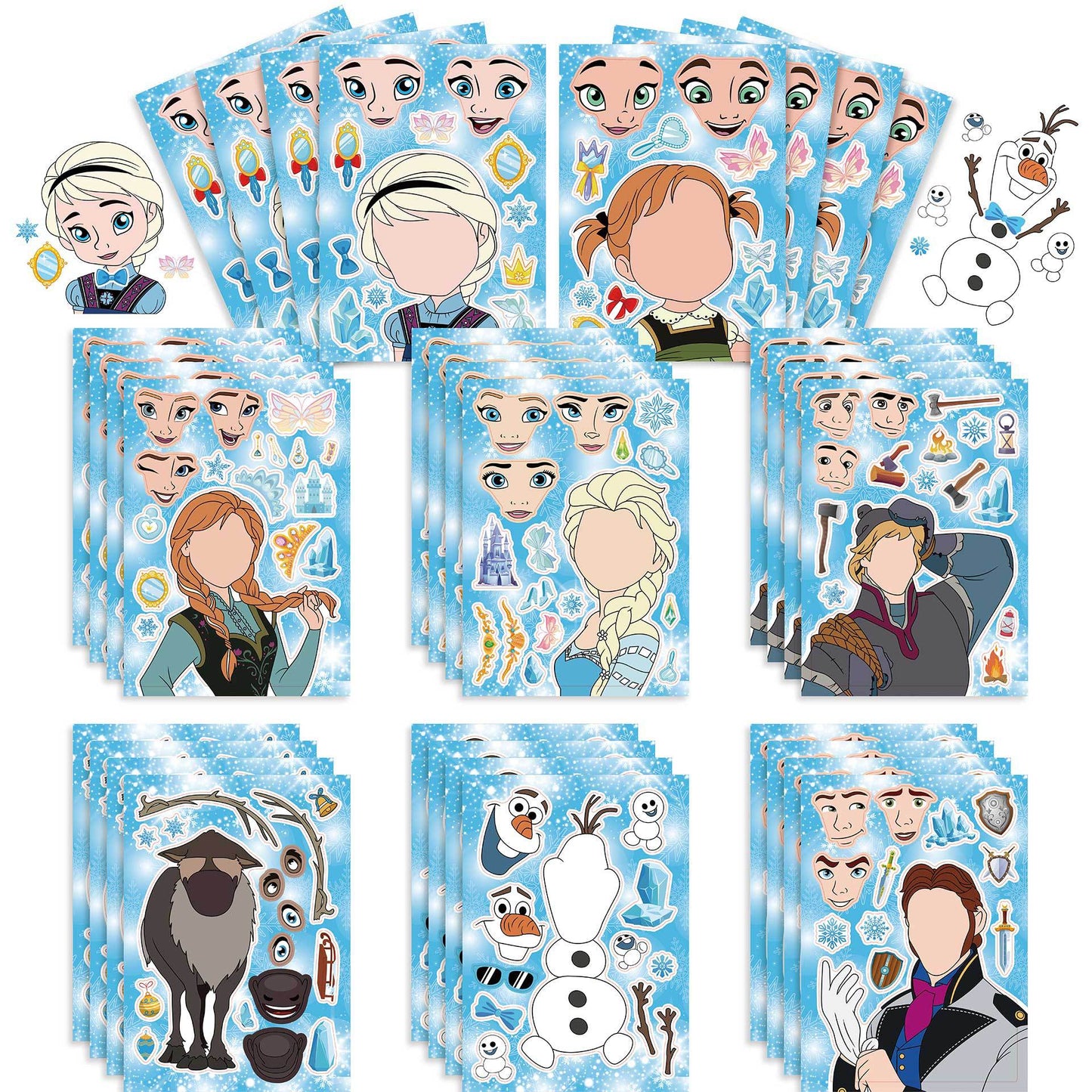 Frozen theme party bags KiwiBunnyCo