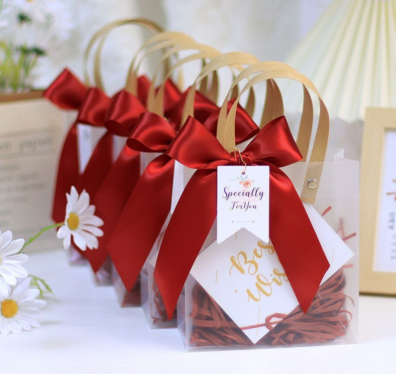 Gift Bag with Raffia/Ribbon and Thanks Card KiwiBunnyCo