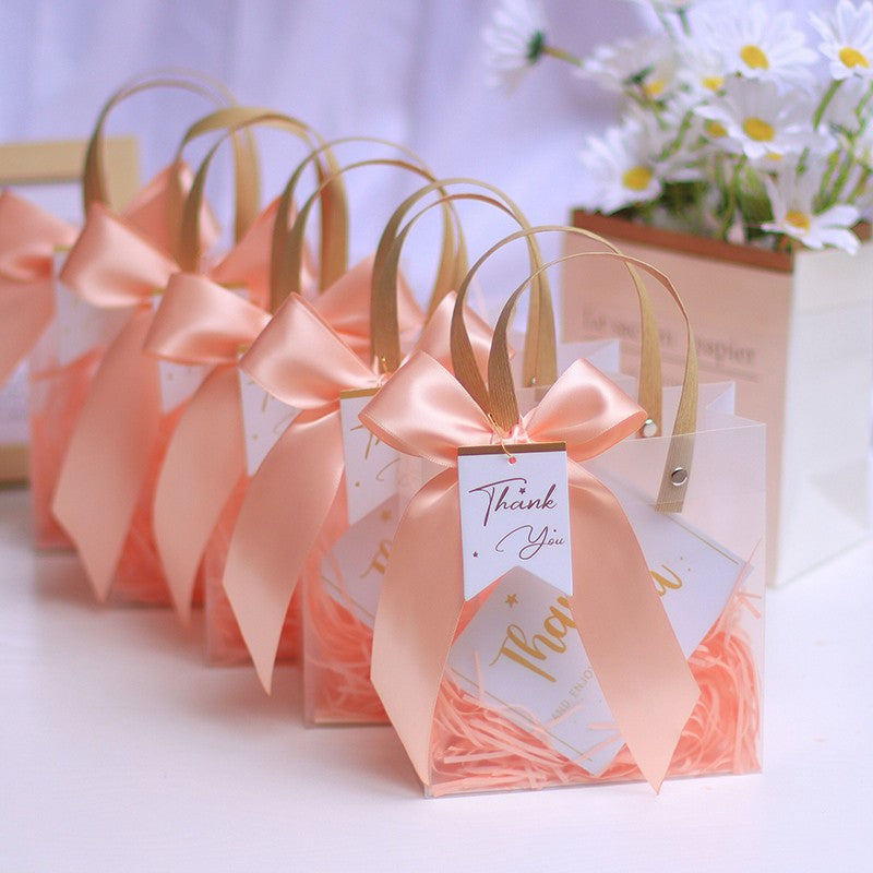 Gift Bag with Raffia/Ribbon and Thanks Card KiwiBunnyCo