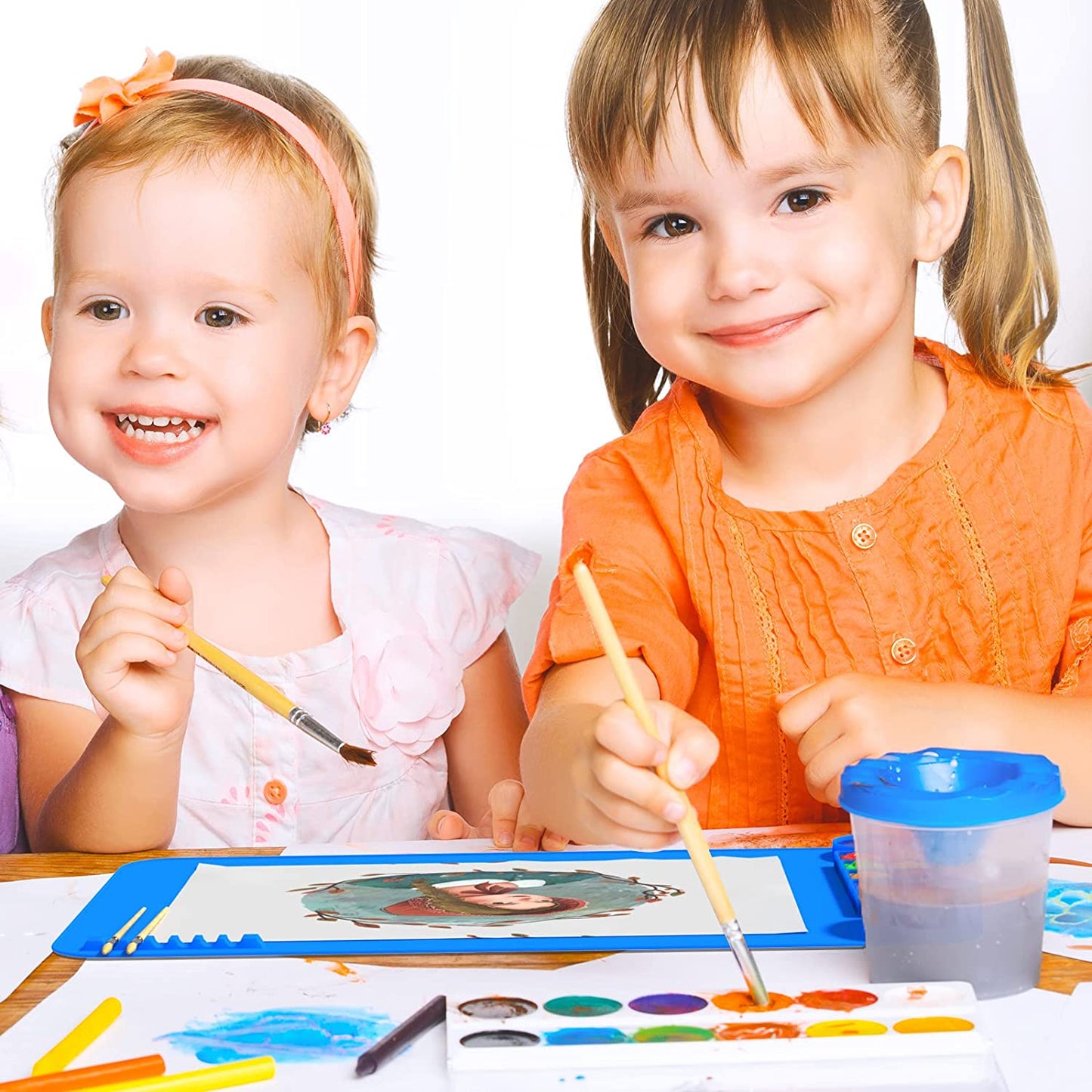 Silicone Painting Mat -Blue KiwiBunnyCo
