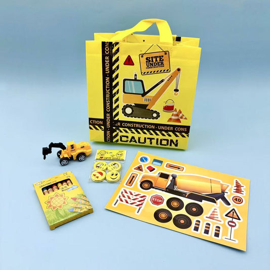 Construction theme party bags KiwiBunnyCo