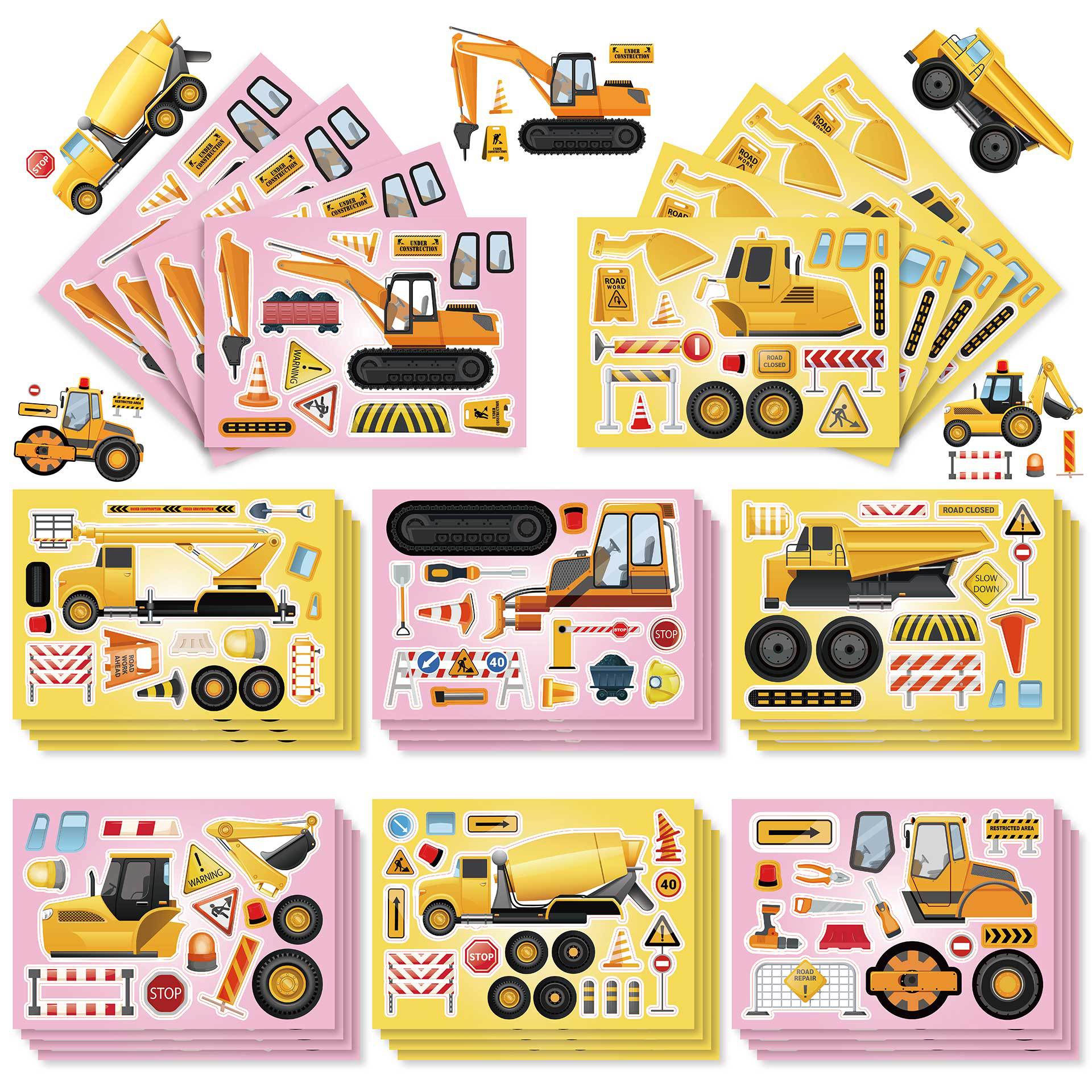 Construction theme party bags KiwiBunnyCo