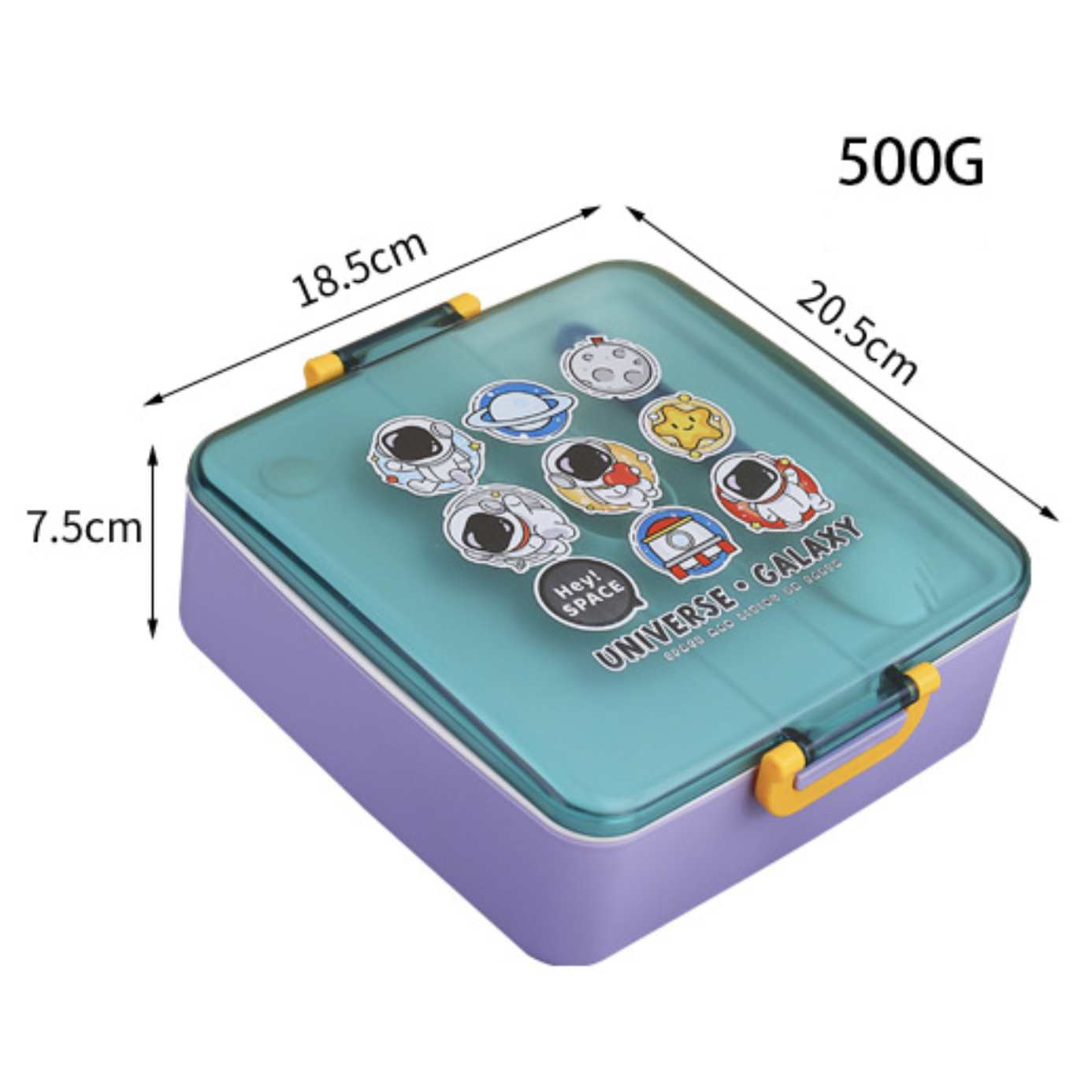 Galaxy 3-1 lunch box -Purple