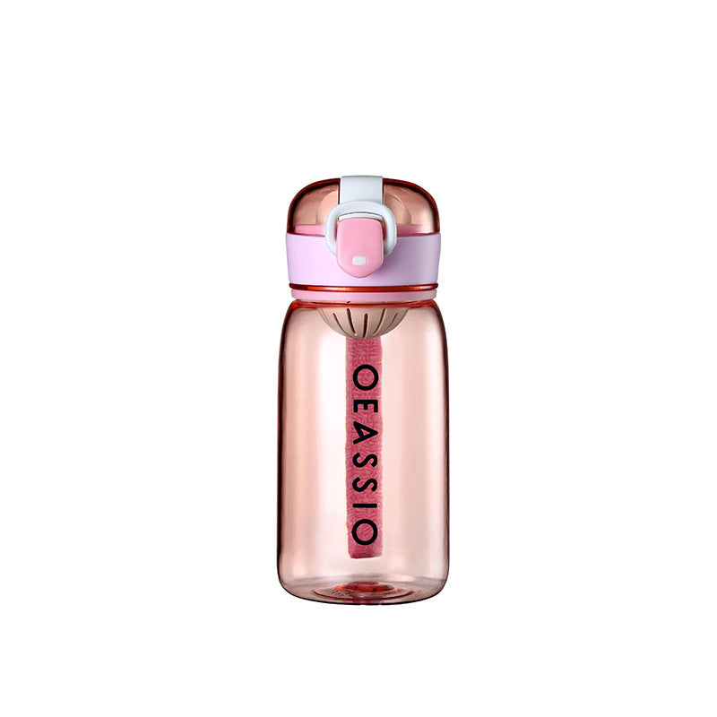 Children's Sports Water Bottle-Pink 400ml KiwiBunnyCo