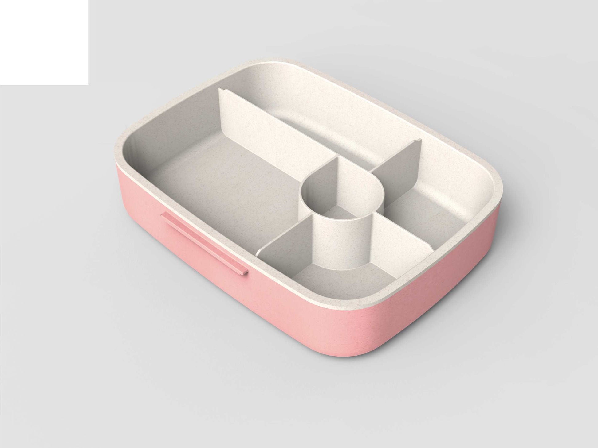 Eco friendly Wheat Straw Lunch box-Pink