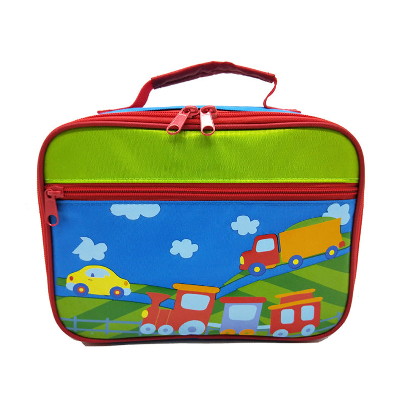 Kids Lunch box Insulated Soft Bag-Train KiwiBunnyCo