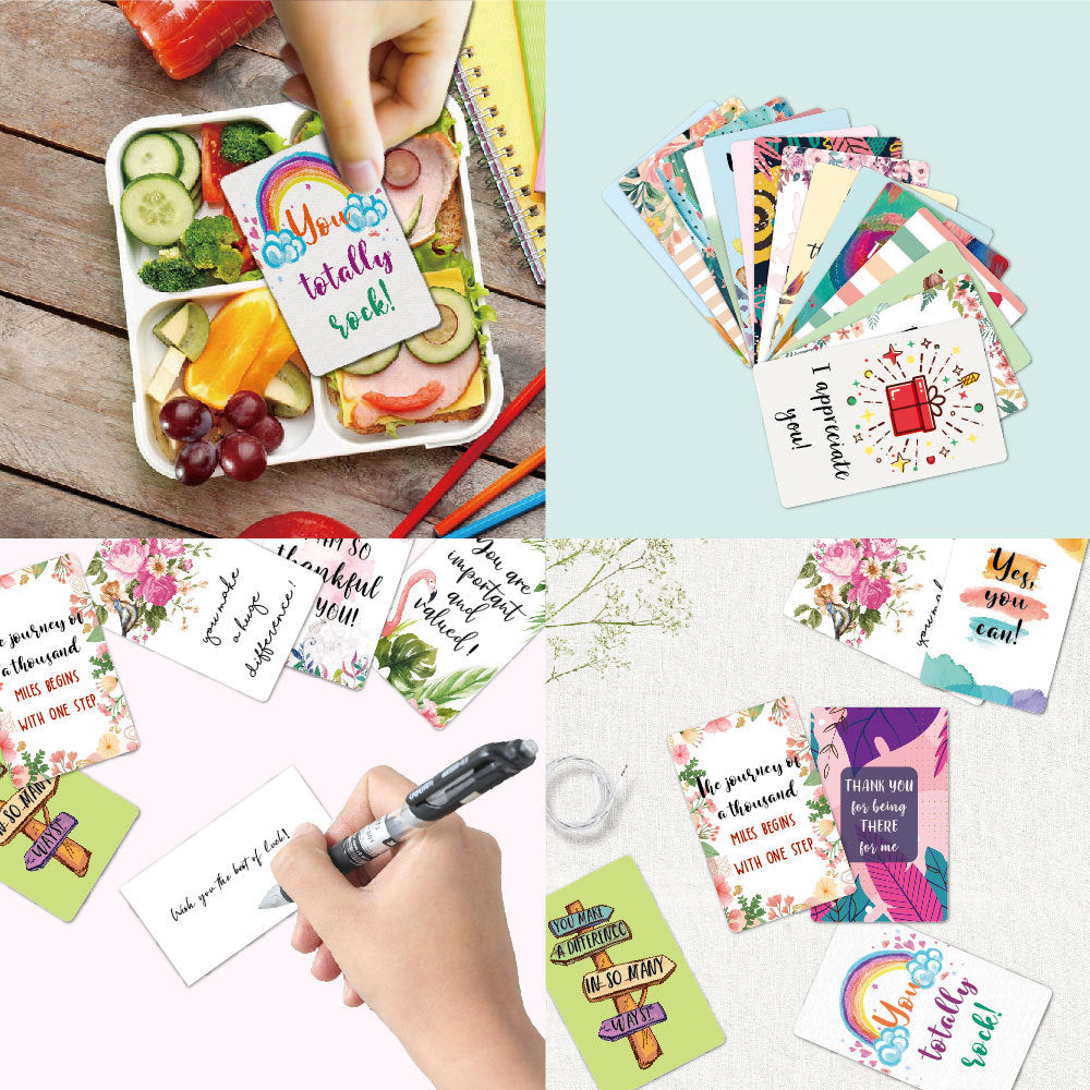 School Lunch Box Notes/Inspirational Motivational Cards KiwiBunnyCo