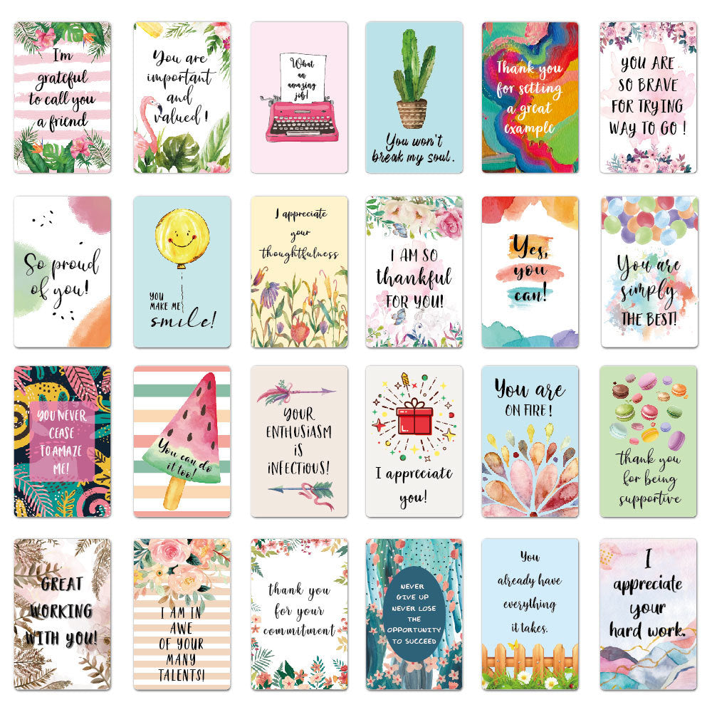 School Lunch Box Notes/Inspirational Motivational Cards KiwiBunnyCo