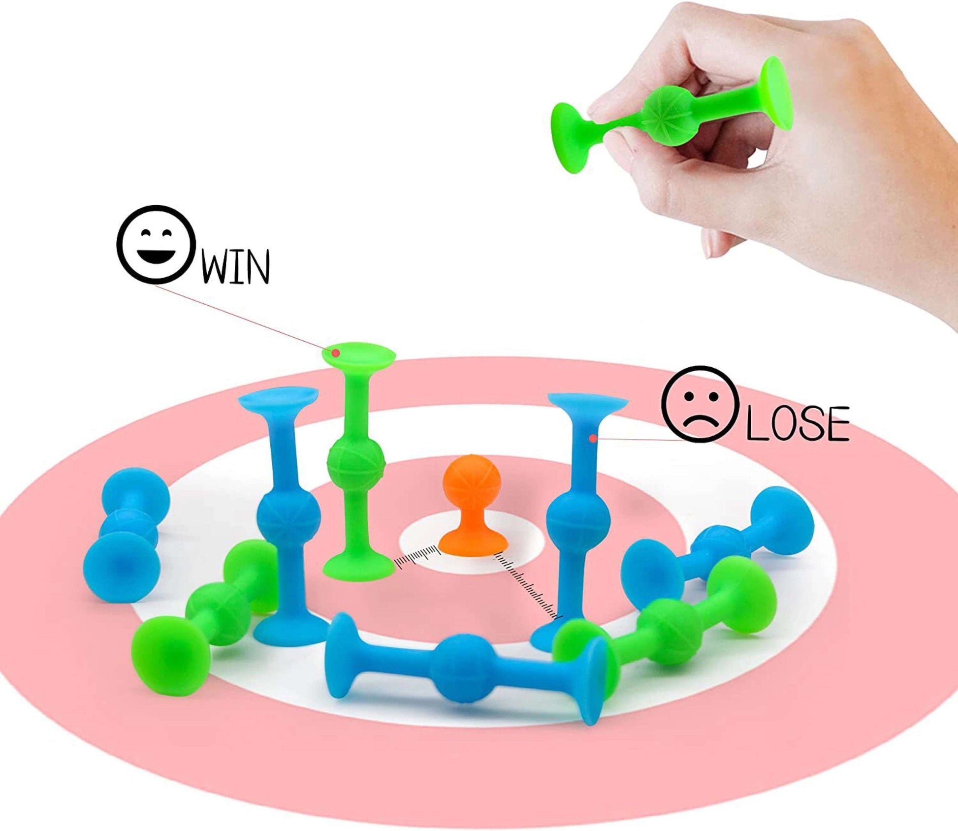 Silicone Suction Cup Darts Sucker Toys 10pcs (Suitable for all ages)